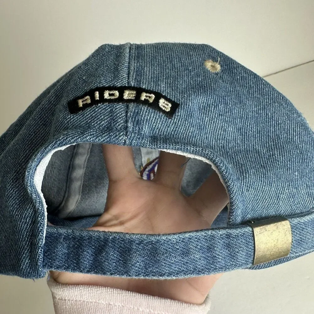 Trucker Cap Baseball Hat‎ Slide Adjuster Vintage RIDERS DENIUM One size